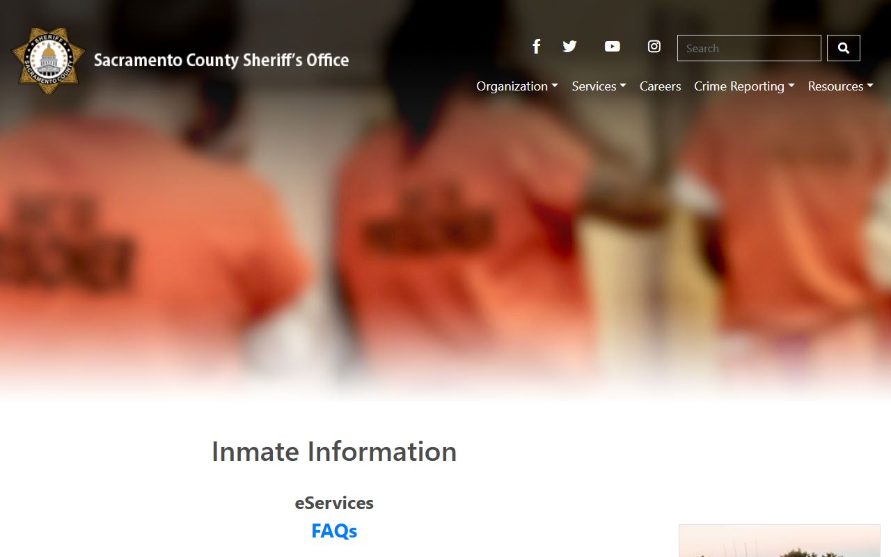 Sacramento County jail mugshots booking information FAQ